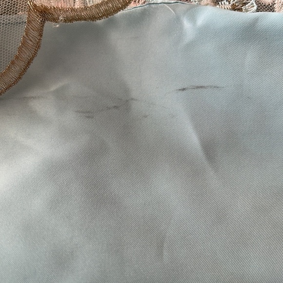 Girls Rare Editions Green Lace Floral Party Dress Sz 5 - Picture 10 of 13